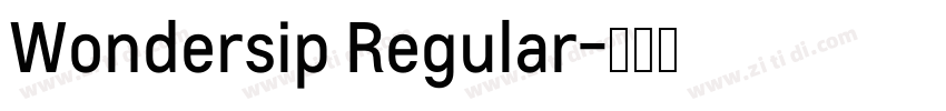 Wondersip Regular字体转换
